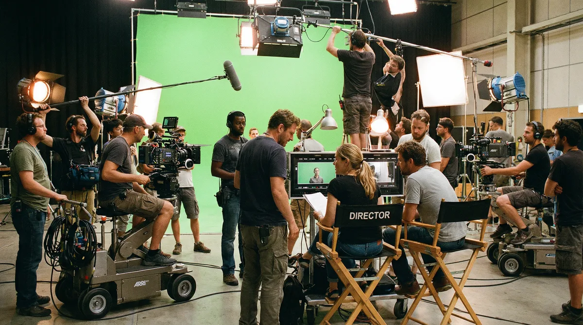 看片国际影视合作拍摄现场实景